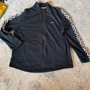 Vintage Ralph Lauren Black Jacket with White Trim